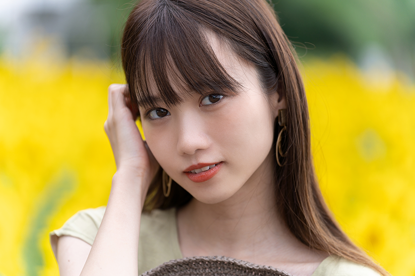 順光で撮影されたポートレート写真 順光で撮影されたポートレート写真