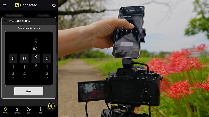 ②「スキップコマ数 (Frame counts to skip)」枚数の設定