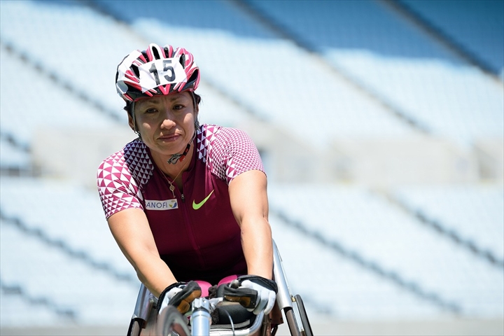 Photo Gallery of wheelchair Marathon Wakako Tsuchida