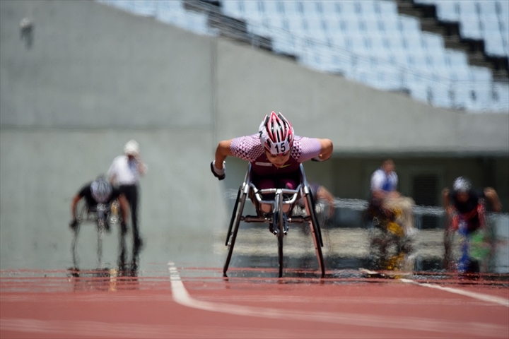 車いすマラソン 土田和歌子選手 フォトギャラリー