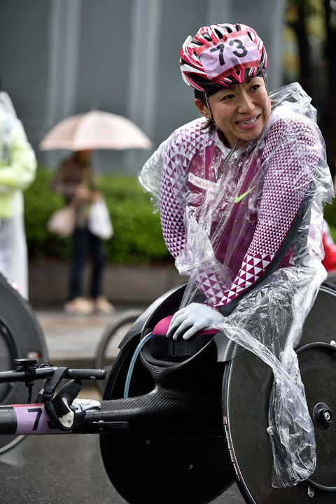 車いすマラソン 土田和歌子選手 フォトギャラリー