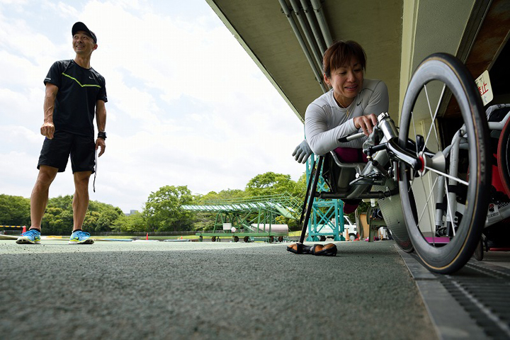 Photo Gallery of wheelchair Marathon Wakako Tsuchida