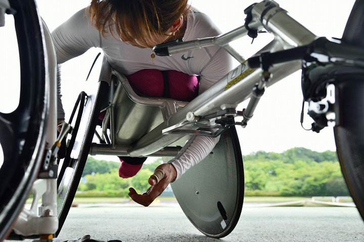 Photo Gallery of wheelchair Marathon Wakako Tsuchida