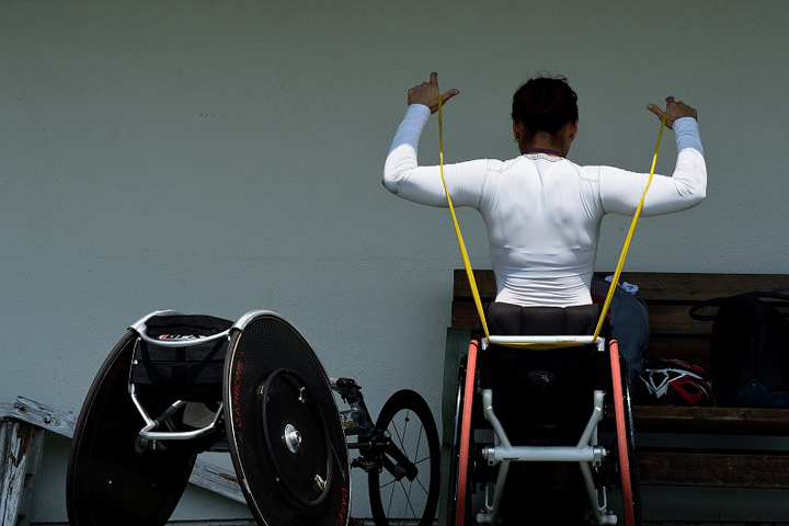 Photo Gallery of wheelchair Marathon Wakako Tsuchida