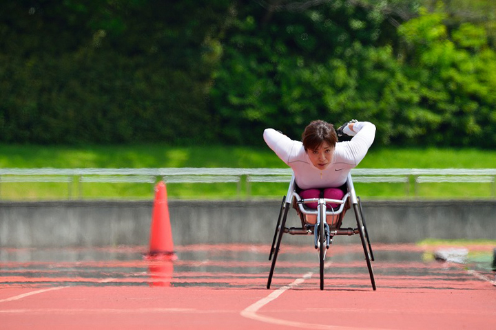 車いすマラソン 土田和歌子選手 フォトギャラリー