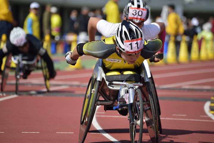 車いすマラソン 土田和歌子選手 フォトギャラリー