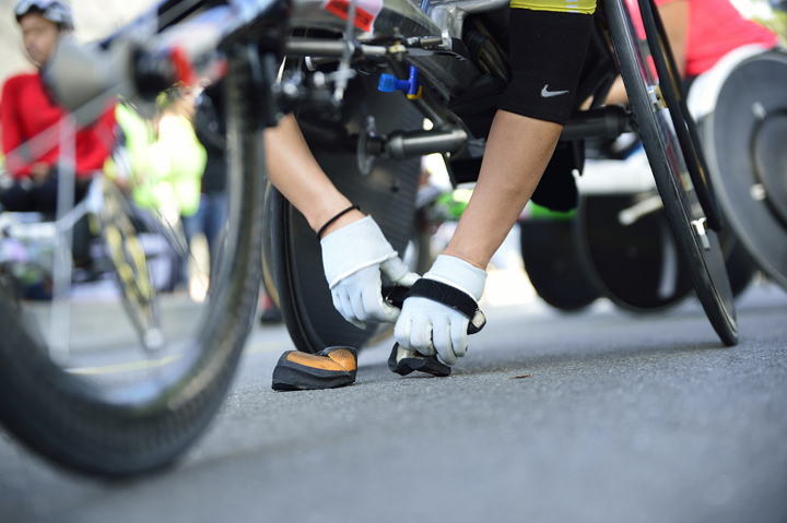 Photo Gallery of wheelchair Marathon Wakako Tsuchida