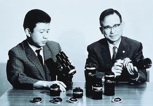 Founding member Takeyuki Arai, right, and Uhyoue Tamura, left.