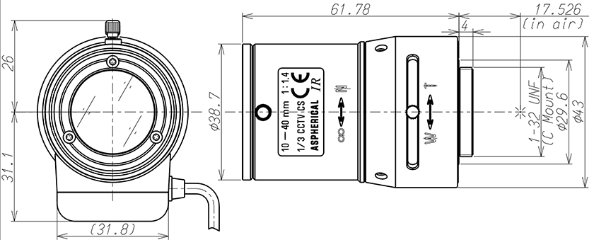 12VG1040ASIR dimension