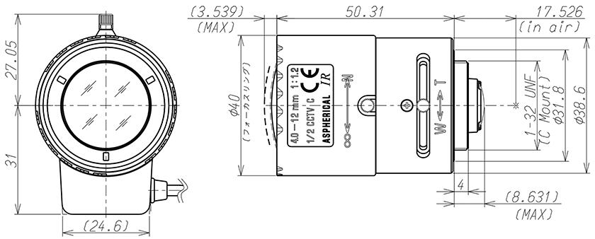 12VG412ASIR dimension