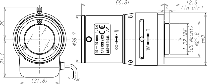 13VG1040ASIR dimension