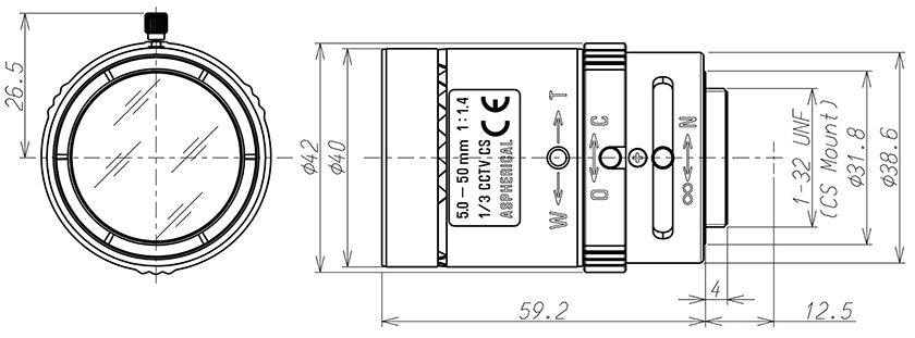 13VM550ASII dimension