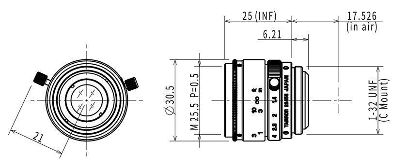 17HF dimension