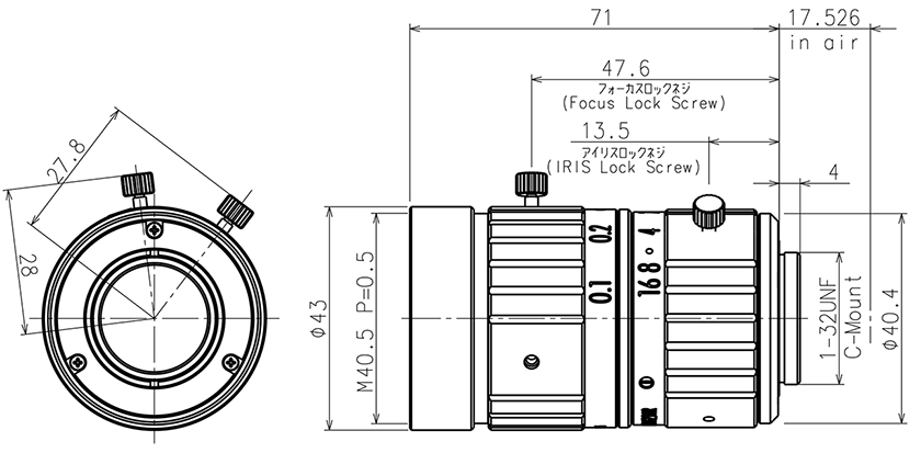 MA111F25VIR 外形図