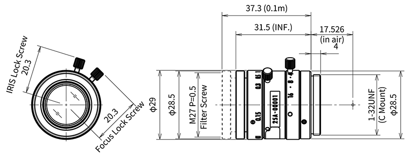 MA23F25V dimension