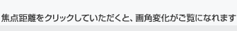 焦点距離をクリックしていただくと、画角変化がご覧になれます