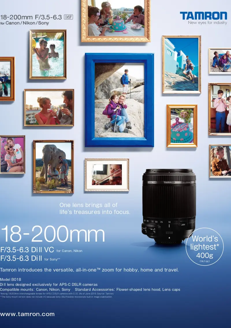 18-200mm F/3.5-6.3 Di ll VC