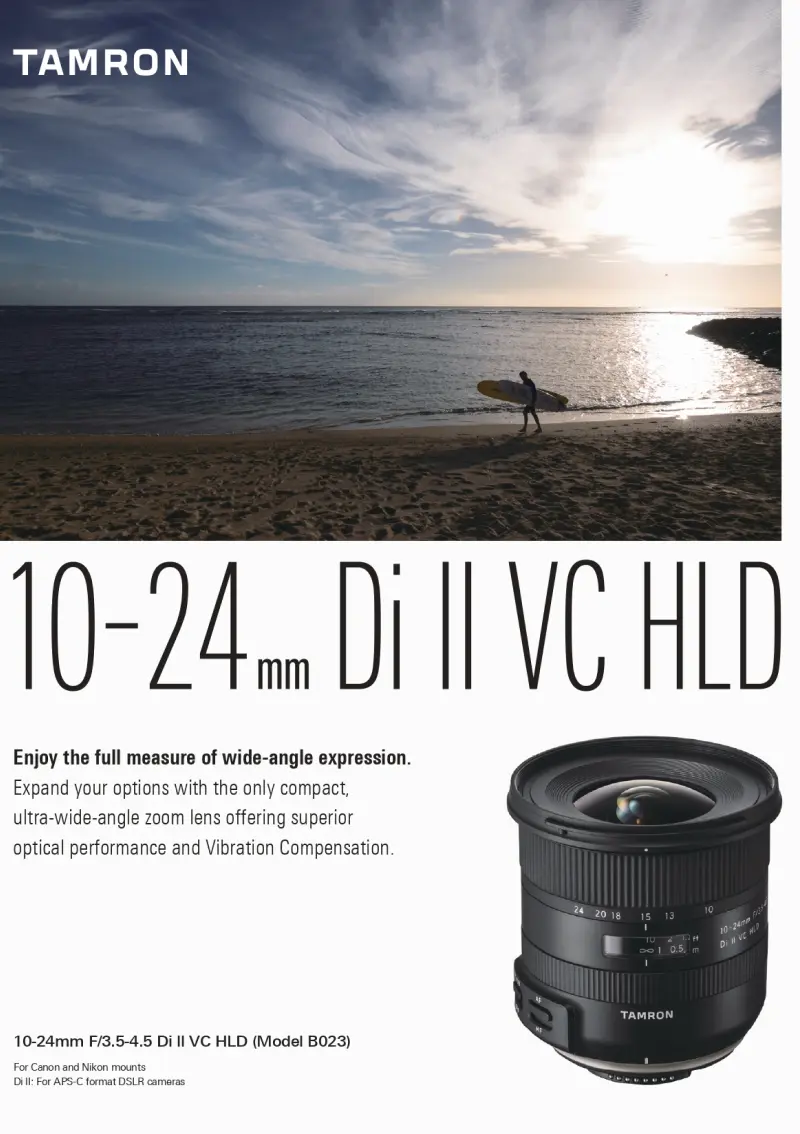 10-24mm F/3.5-4.5 Di II VC HLD