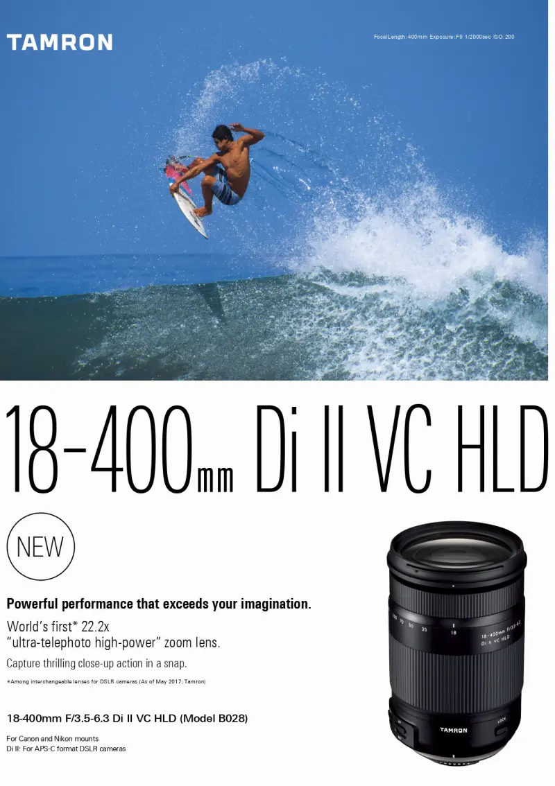 18-400mm F/3.5-6.3 Di II VC HLD