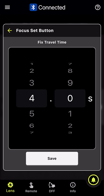 Fix Travel Time設定