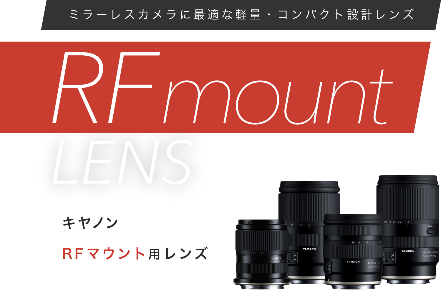 キヤノンRFマウント用レンズ