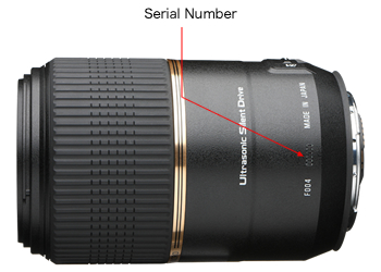 Locating your serial number