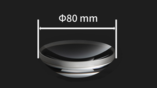 光学測定用レンズ(凹形状)Φ80mm