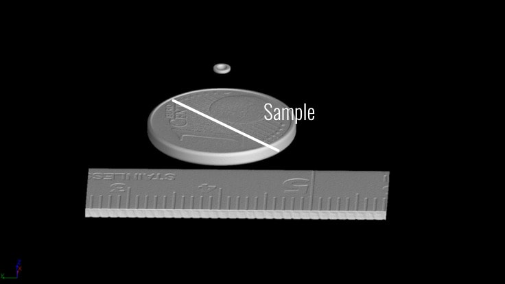 Small-diameter of Φ2.0 mm or less(CT scan image)